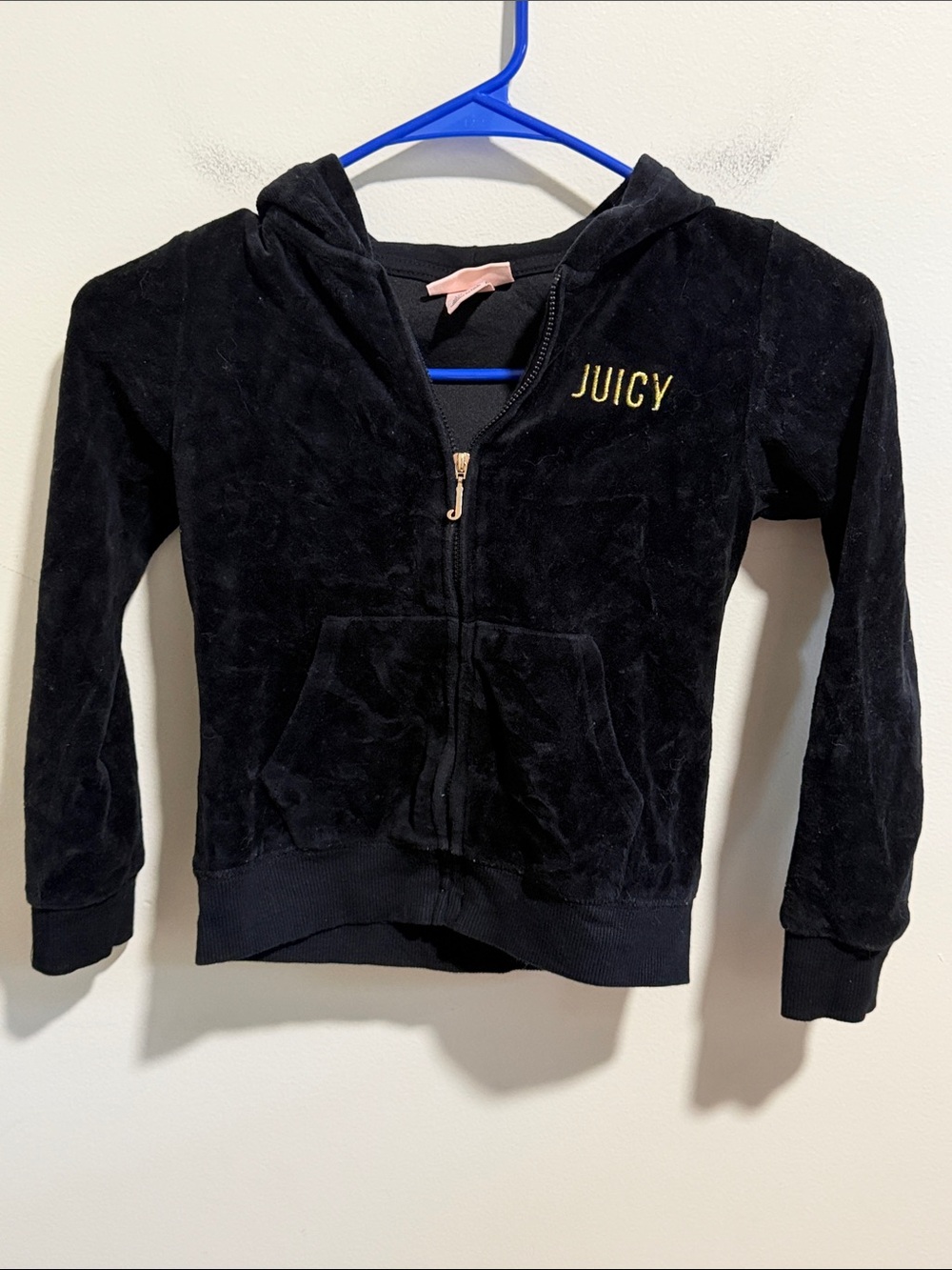 Girls Velour Juicy Couture Zip Up Size 6